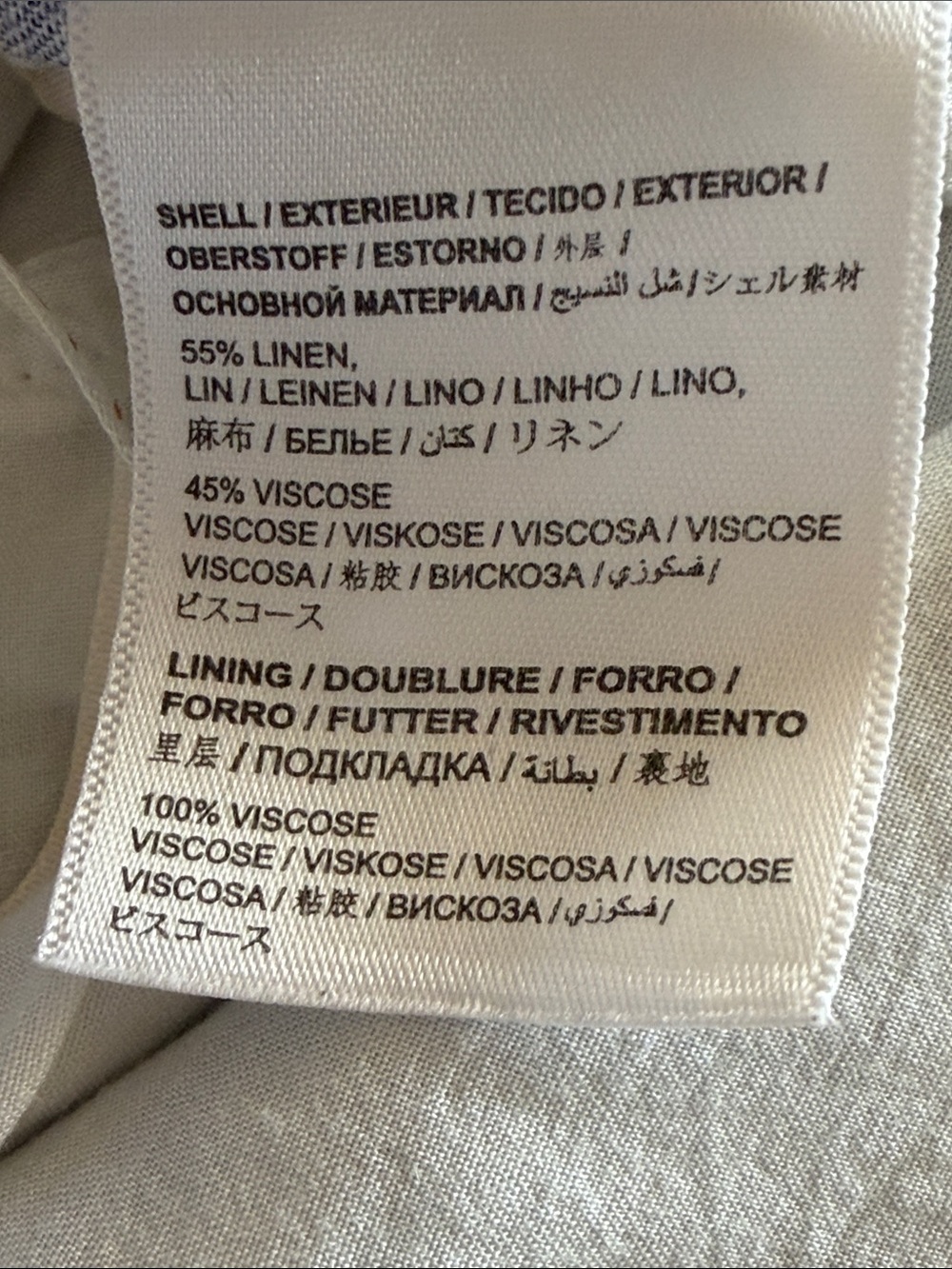 Farm Rio Antique Print Linen Shorts Size M - Picture 9 of 9